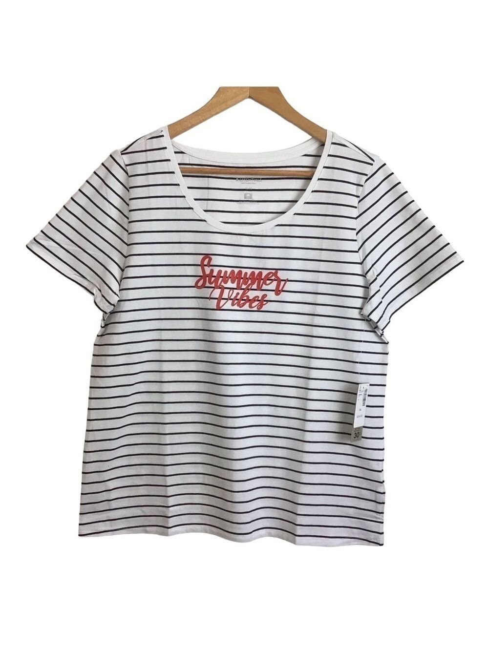 𝅺nwt Reitmans t-shirt short sleeves Summer vibes XL